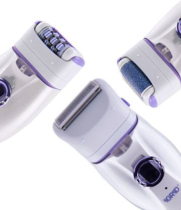 iGRiD 3 in 1 women Epilator,Shaver,Callus remover for Women | Rechargeable Cordless Epilator