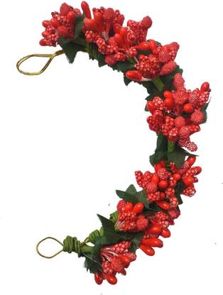 RUCHI Bridal Flower Bun Hair Gajra Accessories For Wedding Bun