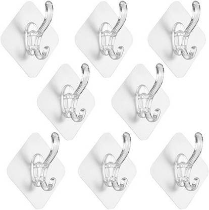Topome Heavy Items Wall Hangers Without Drilling Single Coat Hooks for Hanging. Hook 4