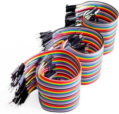 SSV CARE 120 Pieces Jumper Wire Set 40 M-M + 40 M-F + 40 F-F Wires