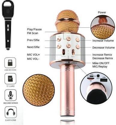 Bashaam JK20/ WS858 PRO Wireless Microphone For Singing color may very(pack of 1) Microphone