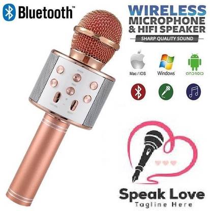 Jocoto KJ134/ WS858 PRO Wireless Microphone For Singing color may very(pack of 1) Microphone