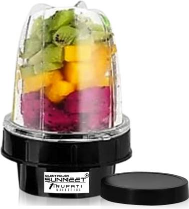 Silentpowersunmeet Heavy Bullet Jar for Mixer Grinder Small (350 ML) ABS Transparent Mixer Juicer Mixer Juicer Jar