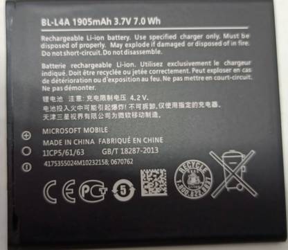SR LONGLIFE Mobile Battery For  NOKIA NOKIA Microsoft Lumia 535 BL-L4A (ORIGINAL TESTED BACKUP GUARANTEED 100%)