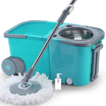 V-MOP Premium Double Twin Bucket Wheel Mop Sets (( 6 Months Warranty on Rod Set ))U1 Wet & Dry Mop