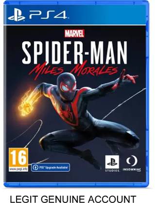 Marvel's Spider-Man: Miles Morales For PS4 (NO CD DVD NEED LOGIN DOWNLOAD AND ENJOY)
