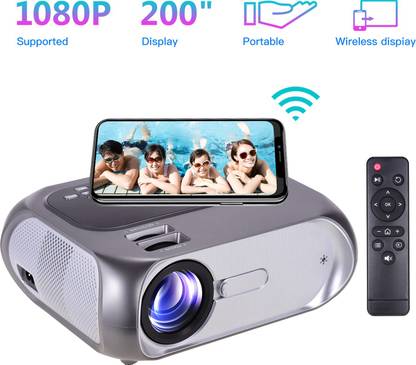 IBS HD 1080P Smart Home Theater Projector Multimedia Multi-Screen Interactive (5000 lm) Portable Projector