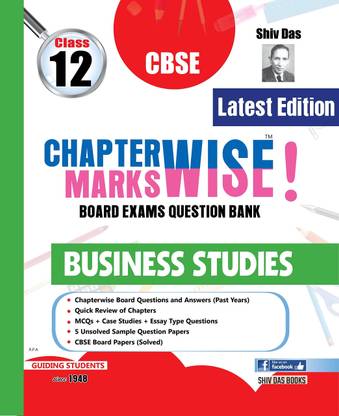 Shivdas CBSE Chapterwise Board Exam Question Bank For Class 12 Business Studies