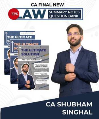CA Final Combo Corporate And Economic Law The Ultimate Solution – Summary Notes And Question Bank New Syllabus By CA Shubham Singhal Applicable For November 2022 / May 2023 Exam
