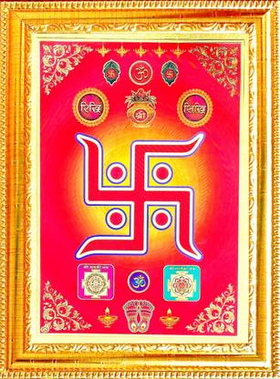 SUNINOW swastik photo frame Religious Frame