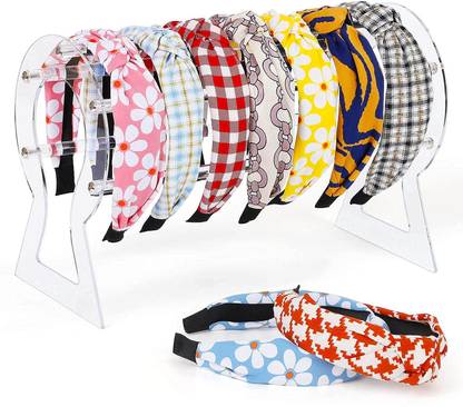 FANASSYY Headband Holder Clear Hair Hoop Display Stand Rack Holder Headband Storage Hair Accessory Set