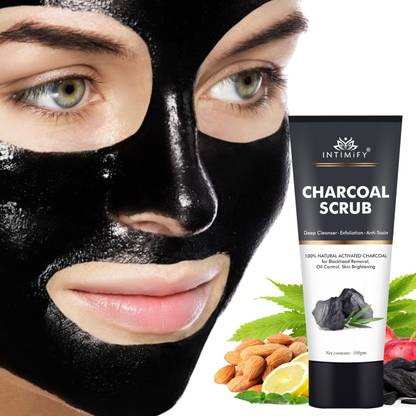 INTIMIFY Face Scrub for Exfoliation, Anti-acne Pimples, Blackhead Removal Deep Cleansing Scrub