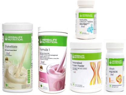 Herbalife Nutrition FORMULA1ROSEKHEER500PROTIEN200GAFRESHENERGYDRINK PEACH50 + SHAKEMATE + CALCIUM Whey Protein