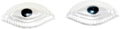 KMJ pure silver eyes/ chandi ki aankh for God/ pooja, astrological. Decorative Showpiece  -  2 cm