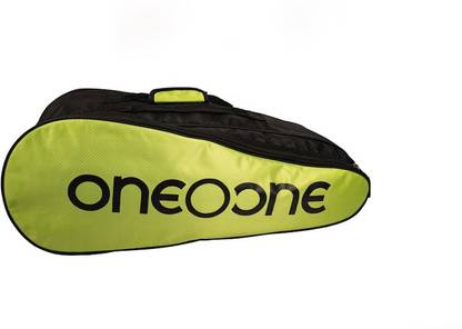 One O One - Rapid Collection Triple Compartment Green + Black Racket Kit Bag