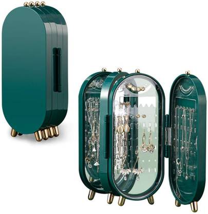 KRP Enterprise Foldable jewellery Box with Mirror (Multicolor , Pack of 1) jewellery Box, neckless stand, earing box Vanity Box