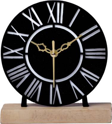 BHARAT TIMES Analog Black Clock