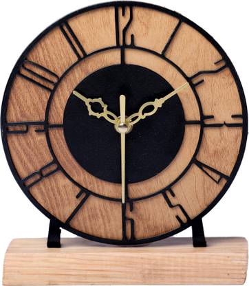 BHARAT TIMES Analog Black Clock