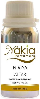 Nakia Perfumers Niviya Attar 100ml Alcohol-Free Perfume Fragrance scent for Men & Women Floral Attar