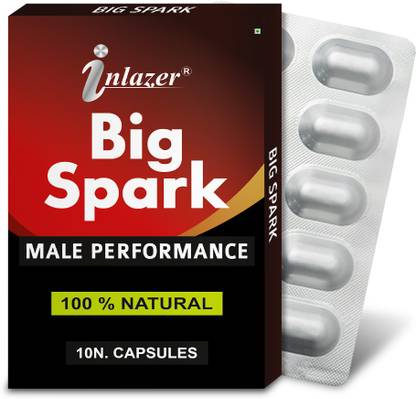inlazer Big Spark | Sex Capsule Long Time ' Increases Thicker Harder Orgasm & Power