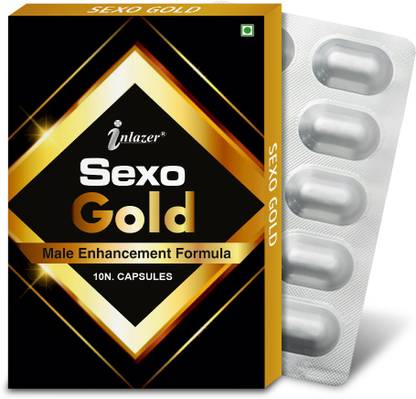 inlazer Sexo Gold , Long Sex Capsule Increases Thicker Harder Orgasm & Power