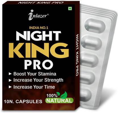inlazer Night King Pro Herbal Tablets Increases Thicker Harder Orgasm & Pleasure