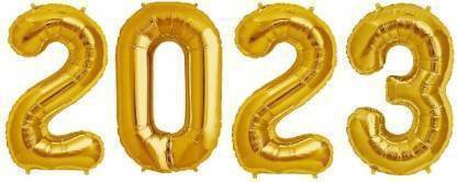 gorgeous moment Solid happy new year 2023 helium foil balloon -f1 Balloon