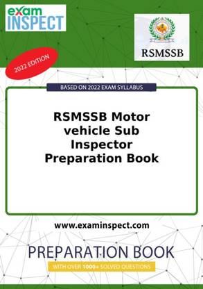 RSMSSB Motor vehicle Sub Inspector Preparation Book 2022
