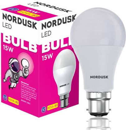 NORDUSK 15 W Basic Round B22 LED Bulb