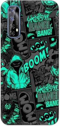 NDCOM Back Cover for Realme 7 Boom Printed