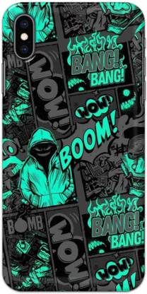 NDCOM Back Cover for iPhone Xs Boom Printed
