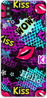 NDCOM Back Cover for Samsung Galaxy A8 Star Wow Kiss Printed