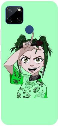 Wall Art Back Cover for Realme C25 Billie eilish, cartoon, joker
