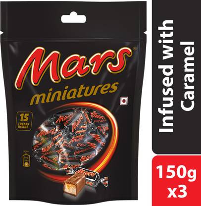 Mars Miniatures Nougat and Caramel Filled Chocolates Bars Price in