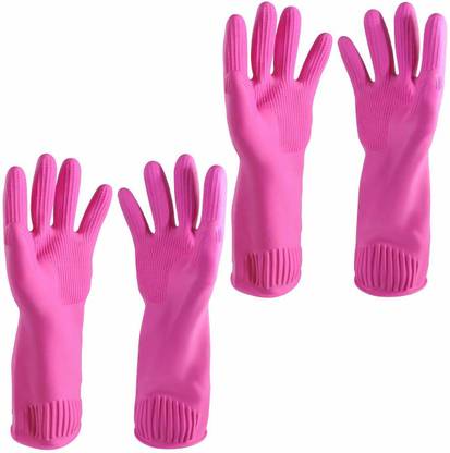 Primeway Latex Biodegradable Anti-Microbial 14.5" Long Hand, Medium, Wet and Dry Glove Set