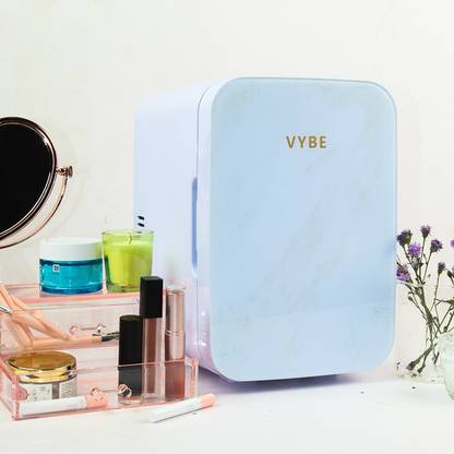 VYBE FK_VYBE1002 Vybe Mini Beauty Fridge (6 Liter): AC/DC Portable Thermoelectric Cooler & Warmer 6 L Compact Refrigerator
