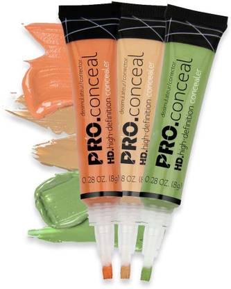 CATERINACHIARA Pro HD Colour Corrector Green & Beige & Orange Concealer For all Type Skin tone Concealer