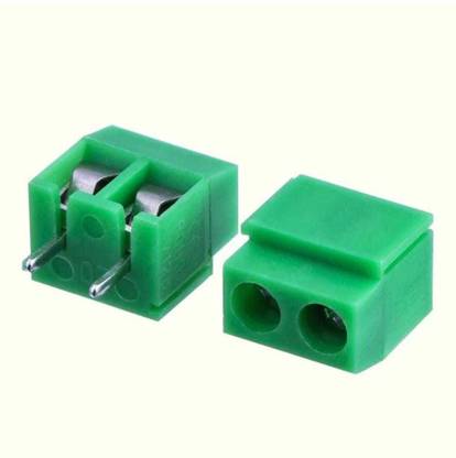 WHO PCB Screw Terminal Block 2 Pin Connector 5mm Pitch 128-2 - 20 pcs Electronic Components Electronic Hobby Kit