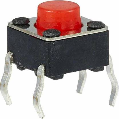 WHO Tactile Switch micro - Push to ON button (Set of 100) Electronic Components Electronic Hobby Kit