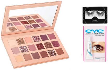 klaty nude Eye-shadow Pallete & 1 EYELASH GLUE (3 Items in the set) 18 g