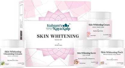 Kulsum's Kaya Kalp Skin Whitening Facial Kit for Women, All Skin Types, 40 g