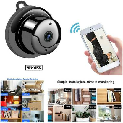SROPX Hidden WiFi CCTV Camera Mobile Connect Smart Camera with Night Vision Spy Camera