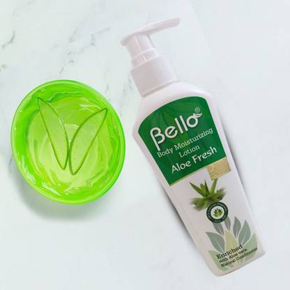 Bello Body Moisturizing Lotion Aloe fresh for soothing skin & Deep Nourish Moisturiser 200 ML