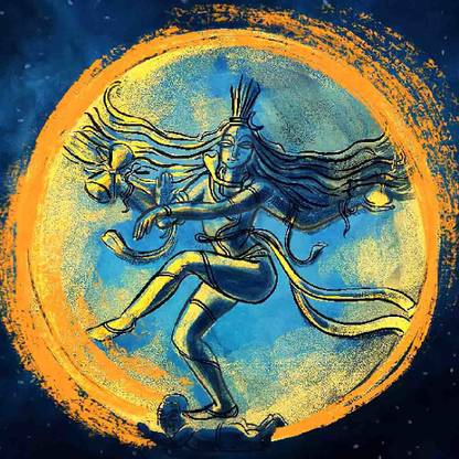 Self Adhesive UV Coated High Resolution Vinyl Print – Nataraja Shiva Poster Fine Art Print