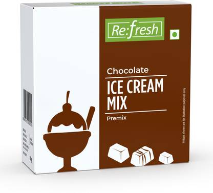 Refresh Chocolate Ice Cream Mix 80 GM, Make Instant Chocolate Flavour Ice Creams 80 g