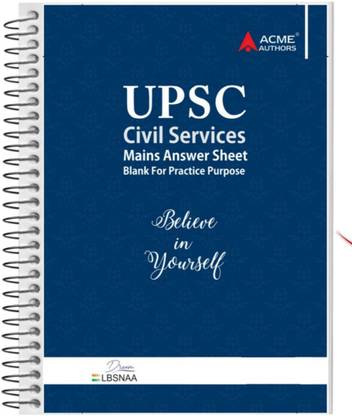 Acme Authors® Premium Collection 400 Pages Notebook For UPSC Mains Answer Writing | Premium Limited Collection For Future IAS