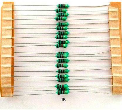 WHO 1K RESISTOR,500 PCS,CFR,1/4 WATT,5% Fixed Resistor