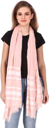 FWC FILL WITH COLOURS Solid Viscose, Cotton Viscose Blend Women Stole, Scarf, Fancy Scarf