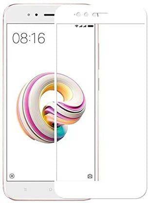 Gorilaa Tempered Glass Guard for Redmi MIA1 Full Screen Edge to Edge Coverage White Colour Full Glue Tempered Glass 2.5D Cuved with 9H Hardness Tempered Glass Screen Protector for Redmi MI A1 (White)
