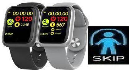 Jocoto N203/ Y68 ULTRA MULTI SPORTS STEP COUNT SMART WATCH BLACK(PACK OF 1) Smartwatch